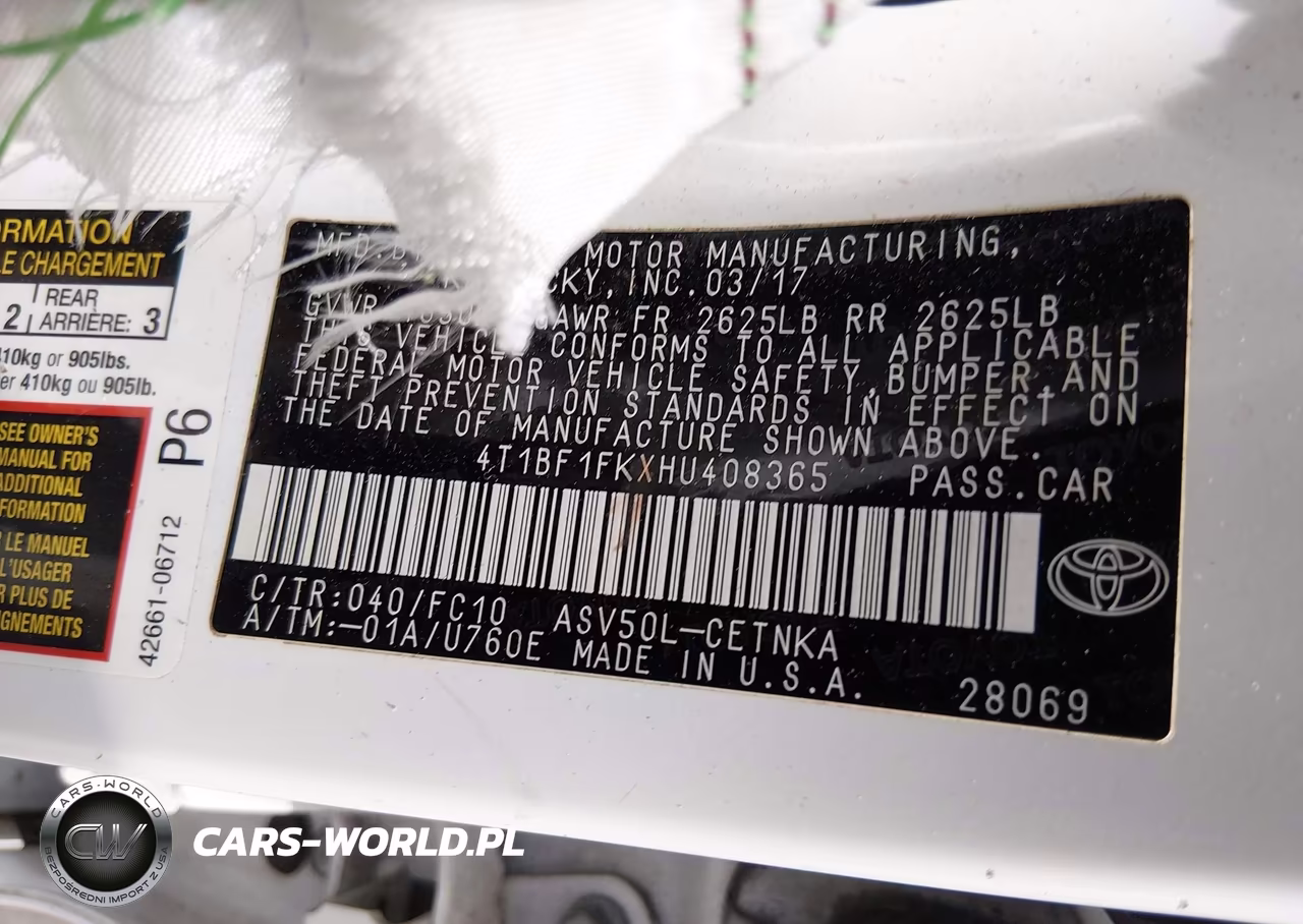 2017 Toyota Camry Le VIN:4T1BF1FKXHU408365 - 9