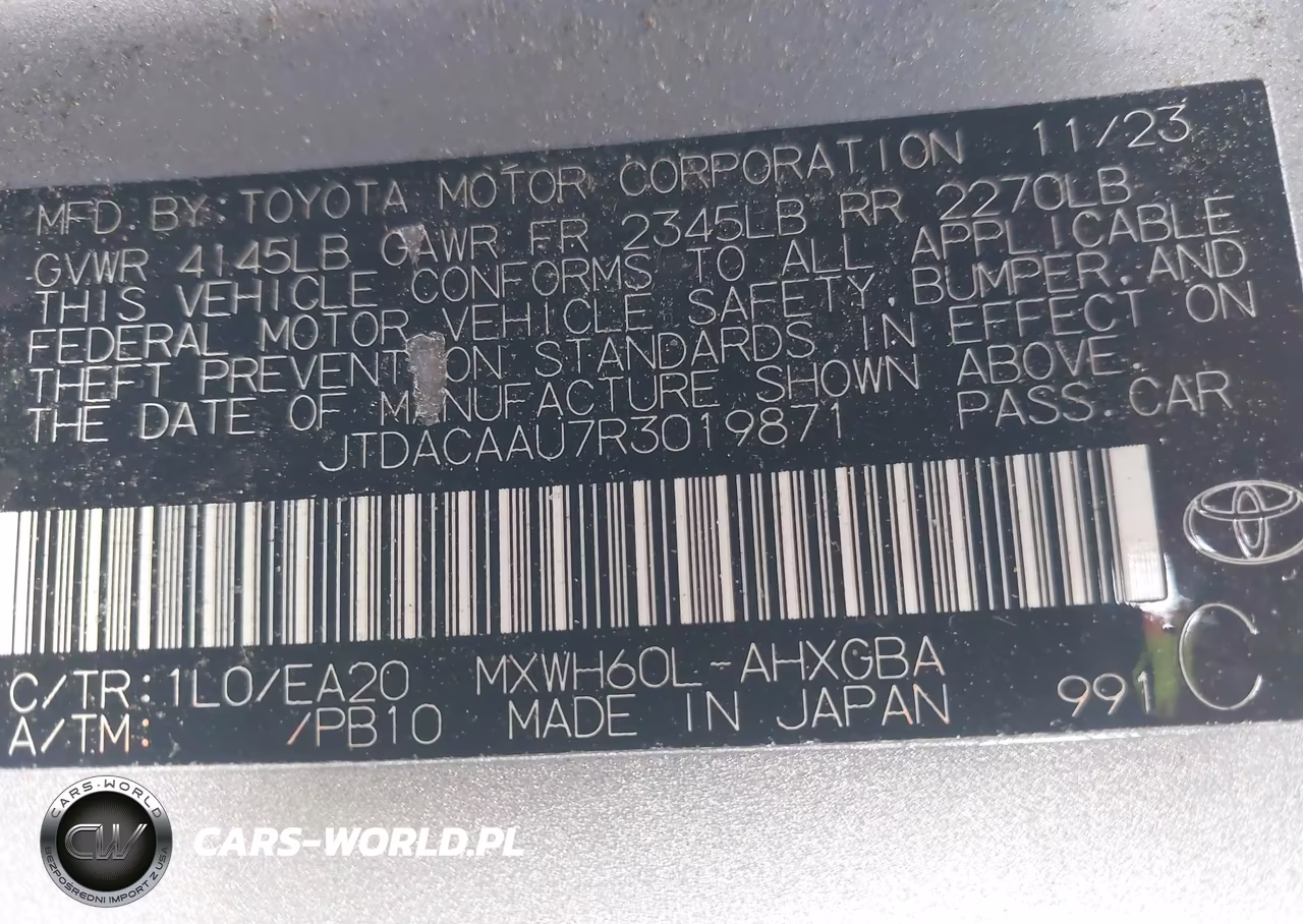 2024 Toyota Prius Xle VIN:JTDACAAU7R3019871 - 9