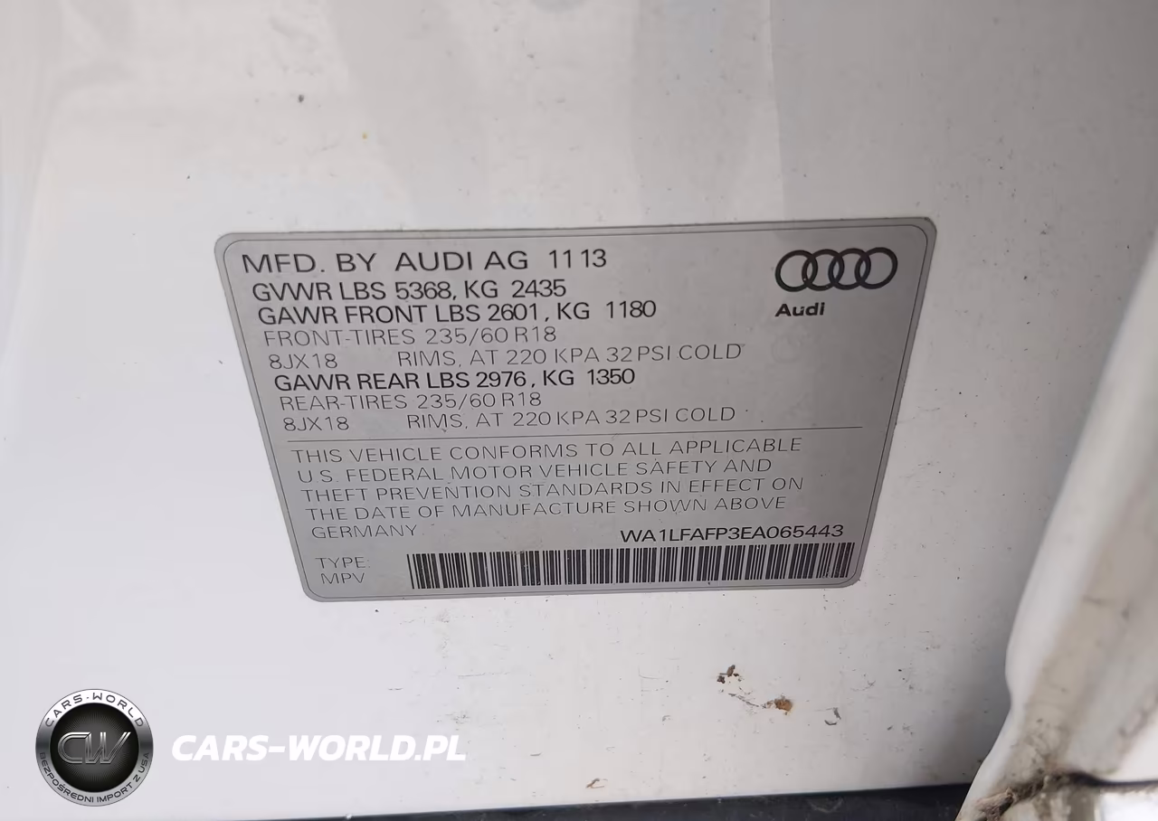 2014 Audi Q5 2.0T Premium VIN:WA1LFAFP3EA065443 - 9