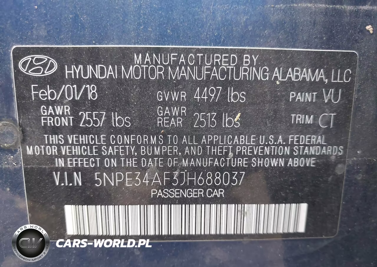 2018 Hyundai Sonata Sport VIN:5NPE34AF3JH688037 - 9