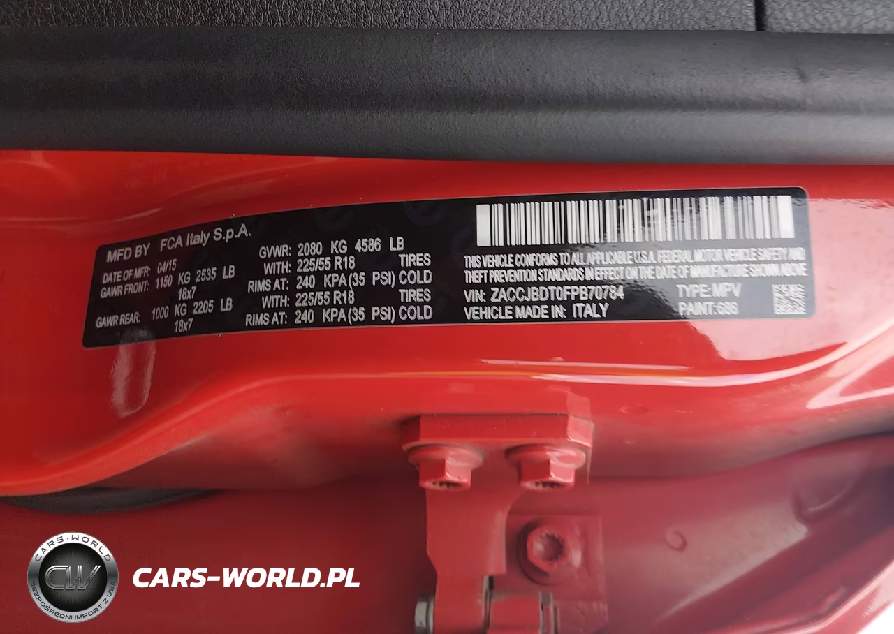 2015 Jeep Renegade Limited VIN:ZACCJBDT0FPB70784 - 9