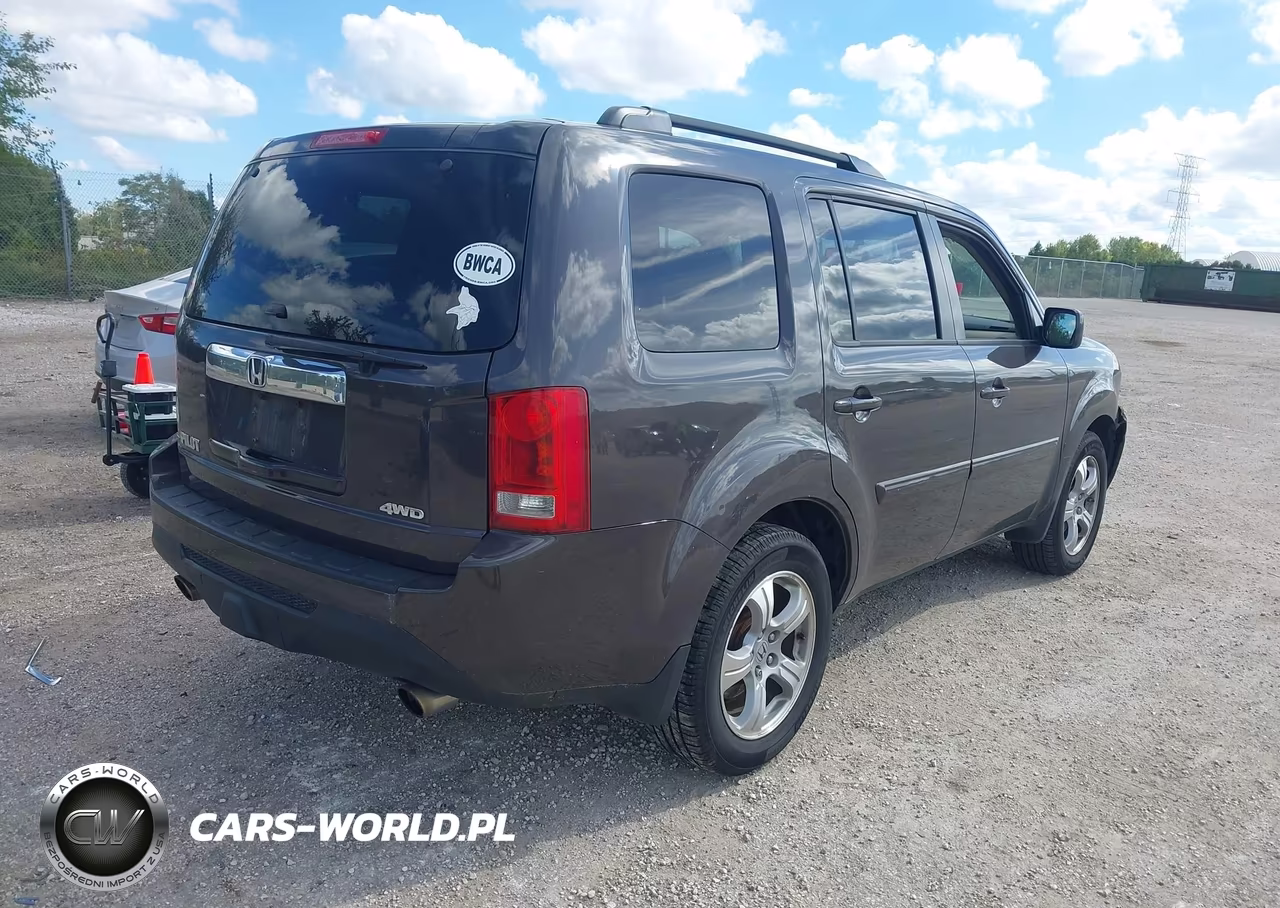 2014 Honda Pilot Ex-L VIN:5FNYF4H53EB031101 - 4