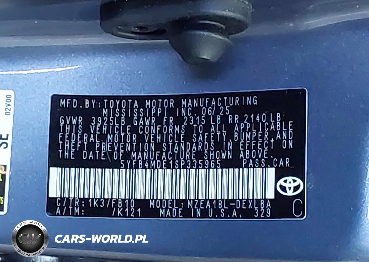 2025 Toyota Corolla Le VIN:5YFB4MDE1SP335965 - 9