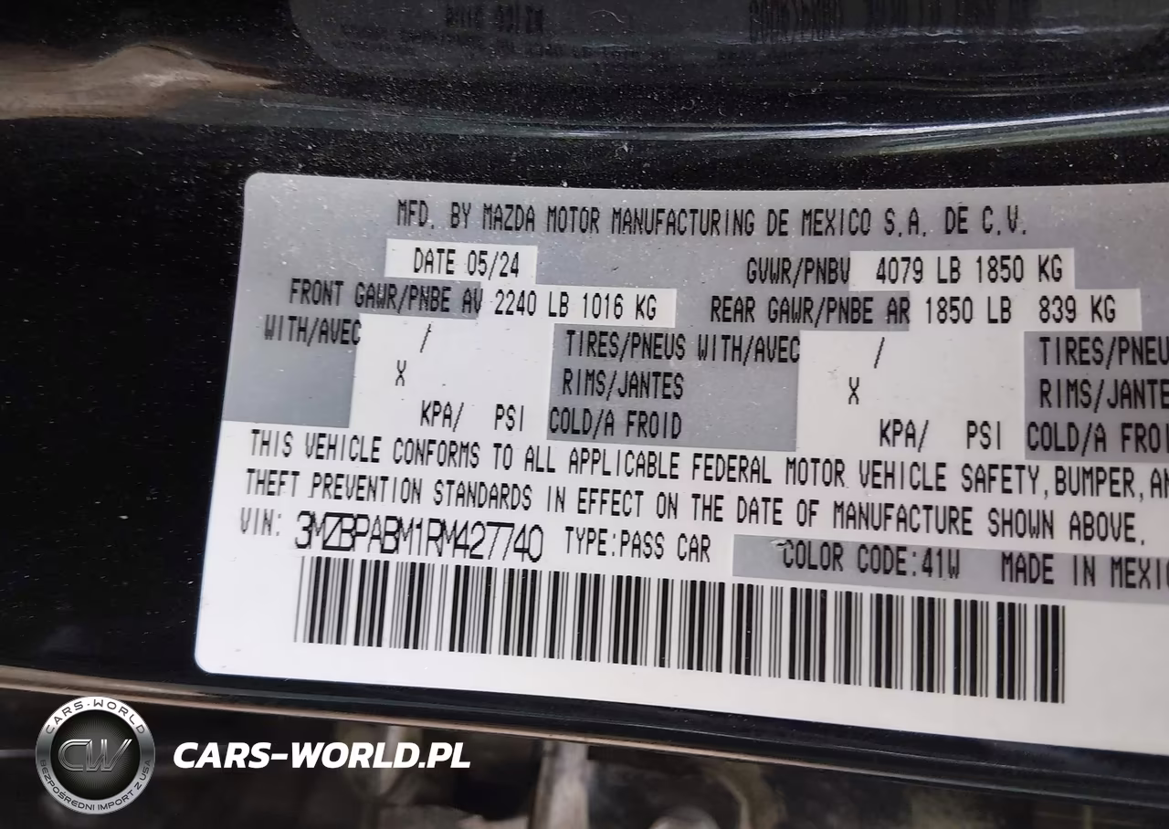 2024 Mazda Mazda3 2.5 S Select Sport VIN:3MZBPABM1RM427740 - 9