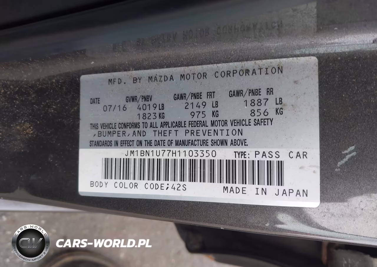 2017 Mazda Mazda3 Sport VIN:JM1BN1U77H1103350 - 9