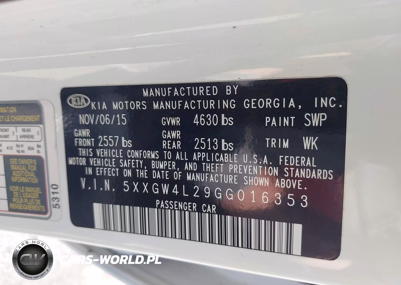 2016 Kia Optima Sx VIN:5XXGW4L29GG016353 - 9
