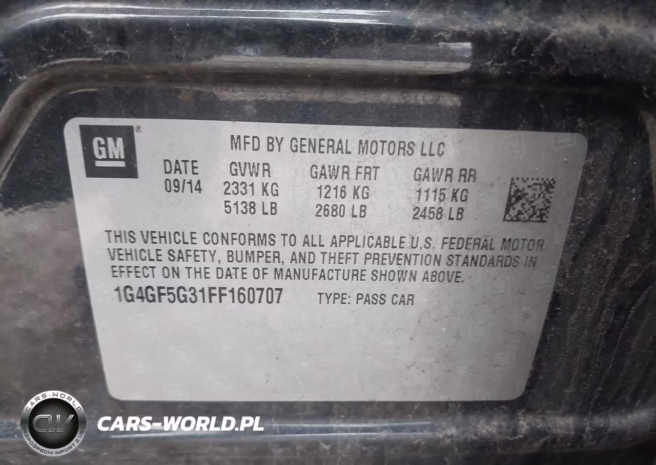 2015 Buick Lacrosse Premium Ii VIN:1G4GF5G31FF160707 - 9