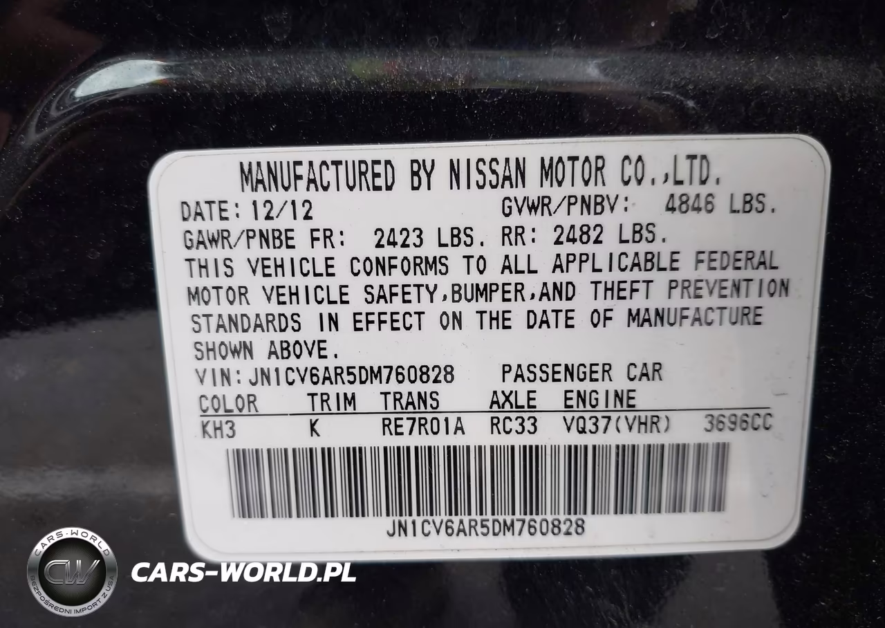 2013 Infiniti G37X VIN:JN1CV6AR5DM760828 - 9