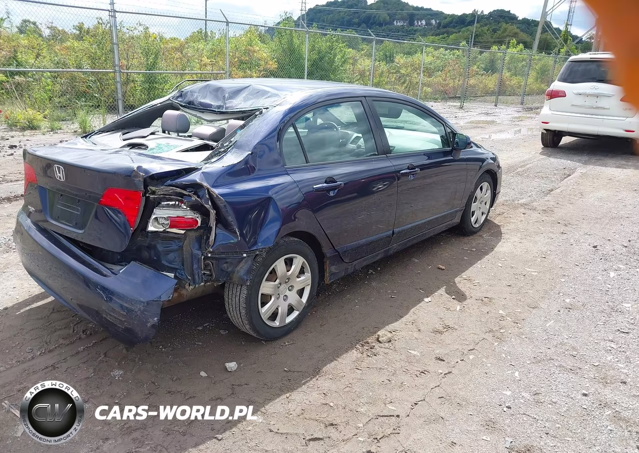 2008 Honda Civic Lx VIN:2HGFA16578H531012 - 4
