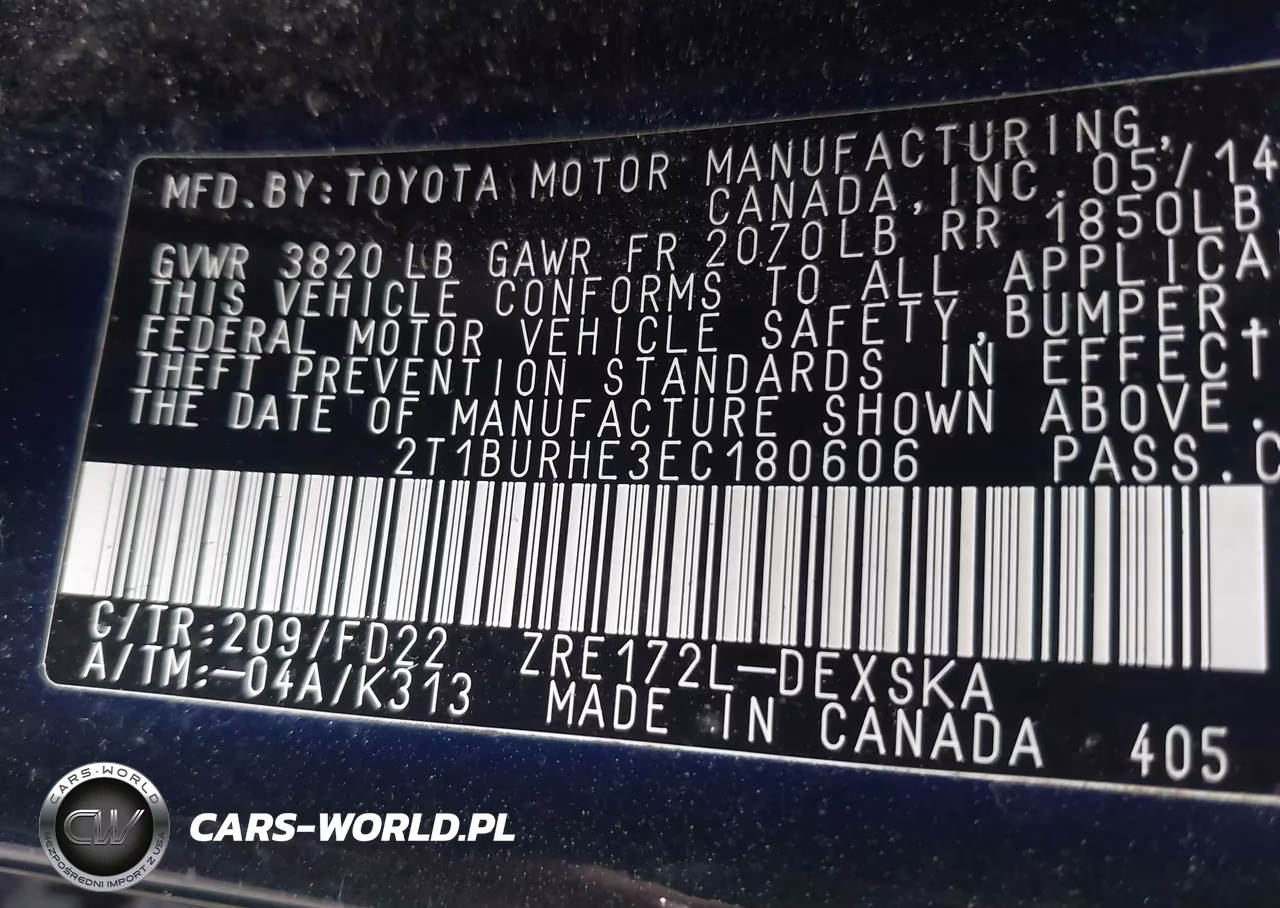 2014 Toyota Corolla S VIN:2T1BURHE3EC180606 - 9