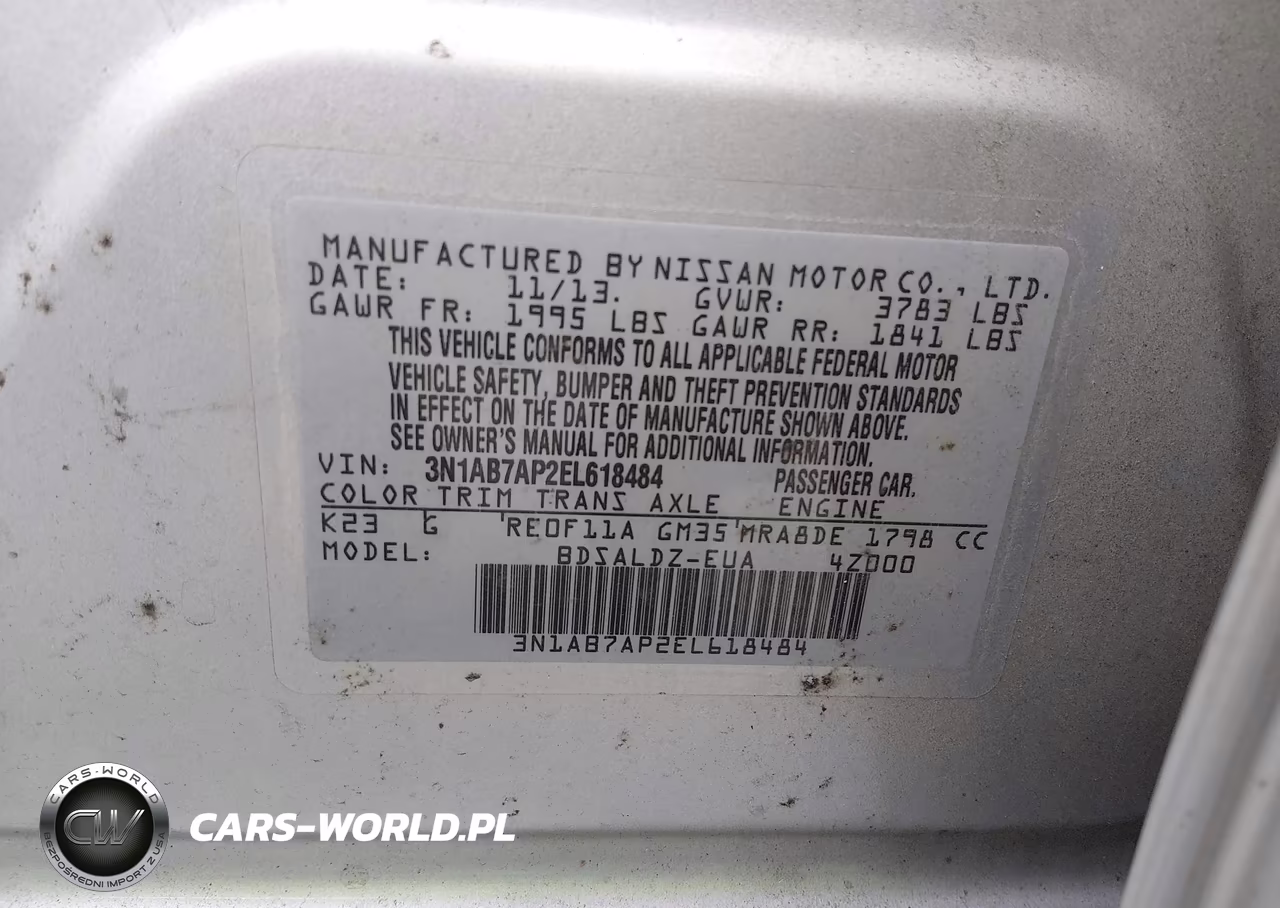 2014 Nissan Sentra Sv VIN:3N1AB7AP2EL618484 - 9