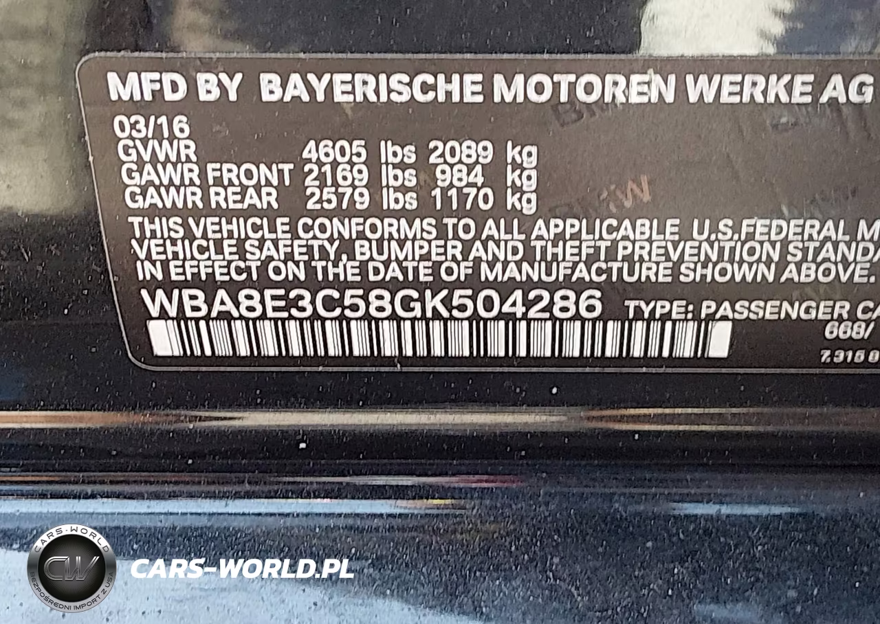 2016 BMW 328I xDrive VIN:WBA8E3C58GK504286 - 9