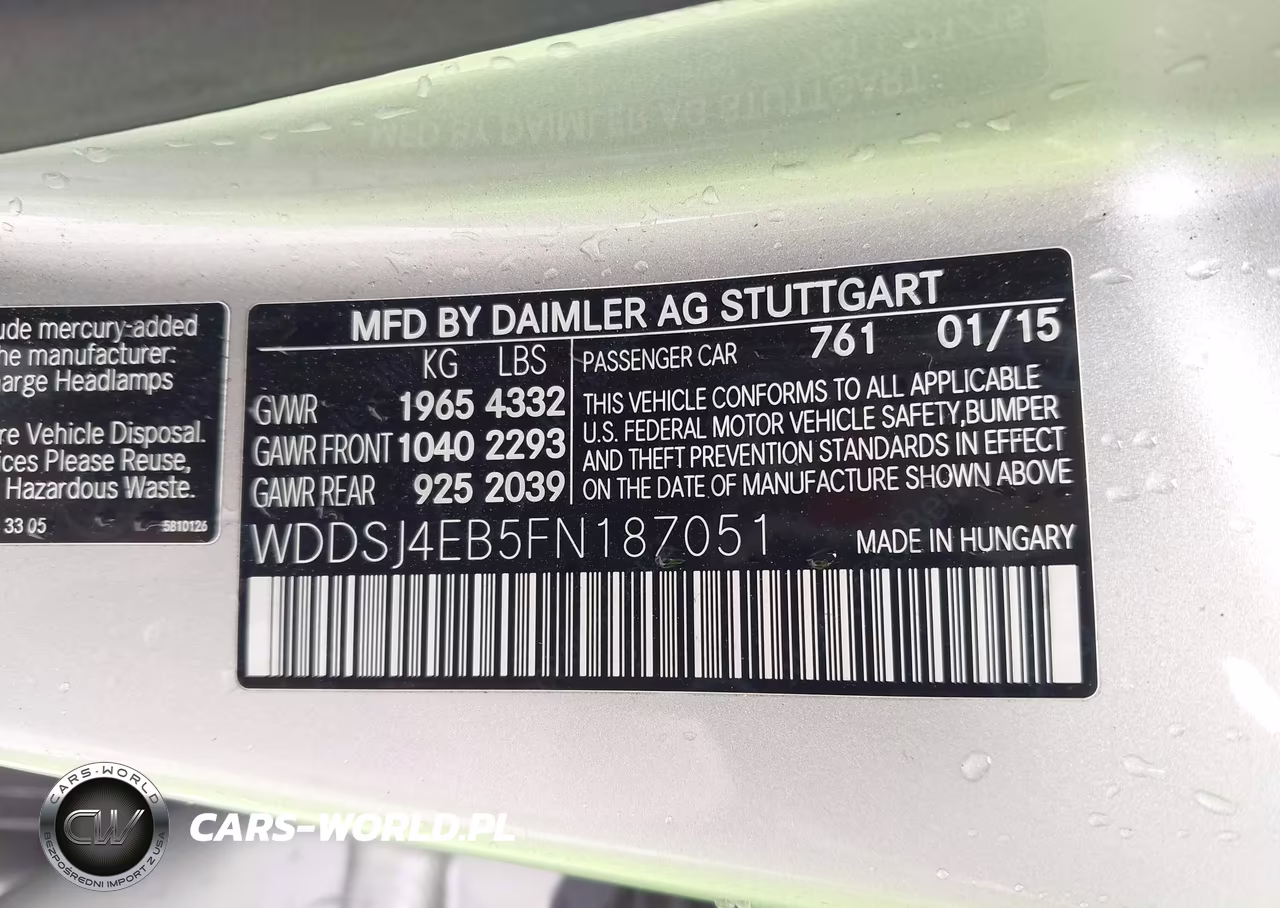 2015 Mercedes-Benz Cla 250 VIN:WDDSJ4EB5FN187051 - 9