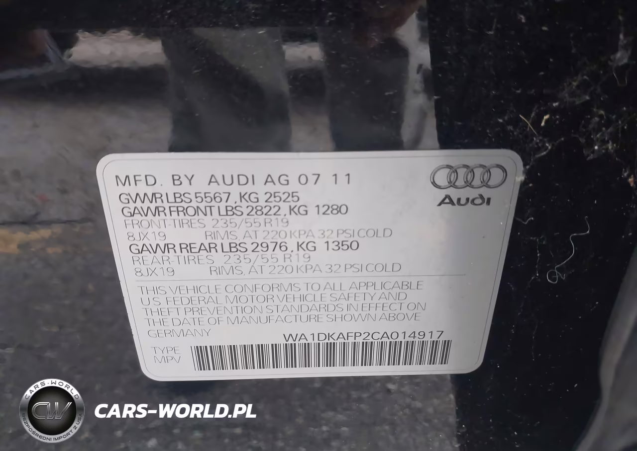 2012 Audi Q5 3.2 Premium Plus VIN:WA1DKAFP2CA014917 - 9
