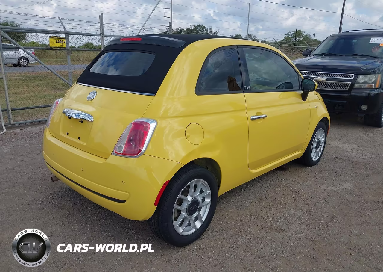 2012 Fiat 500C Pop VIN:3C3CFFDR9CT120155 - 4