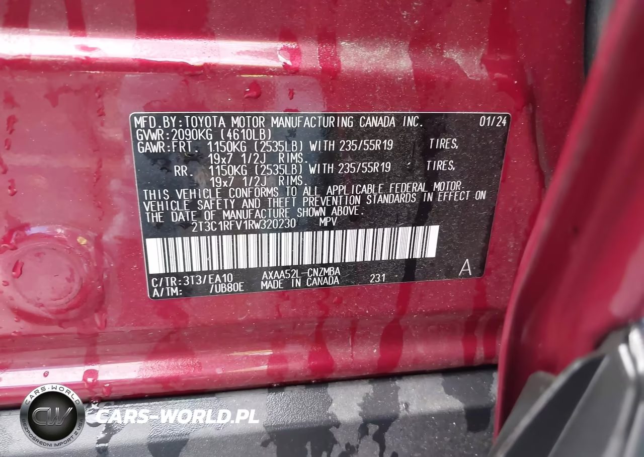 2024 Toyota Rav4 Xle Premium VIN:2T3C1RFV1RW320230 - 9