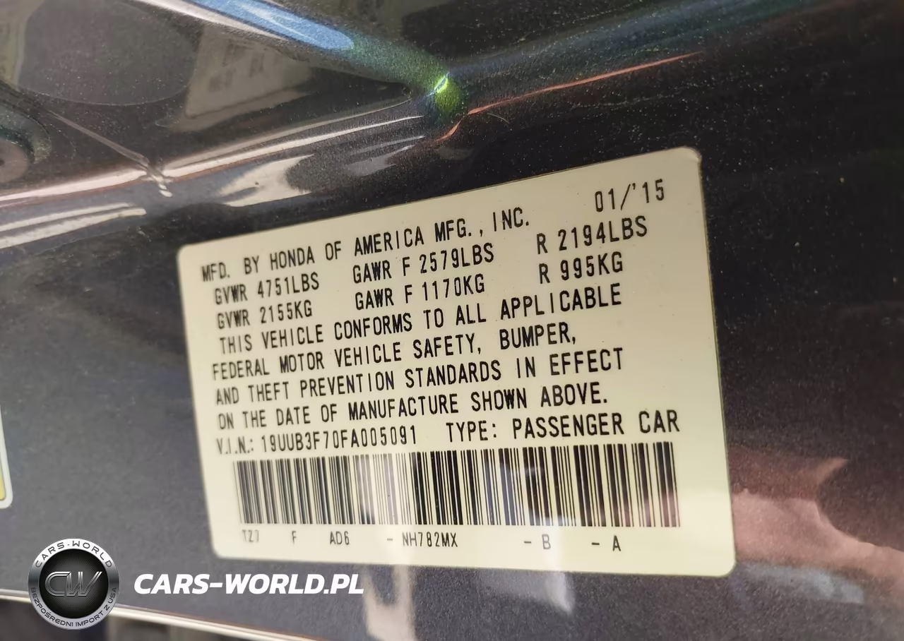 2015 Acura Tlx V6 Advance VIN:19UUB3F70FA005091 - 9
