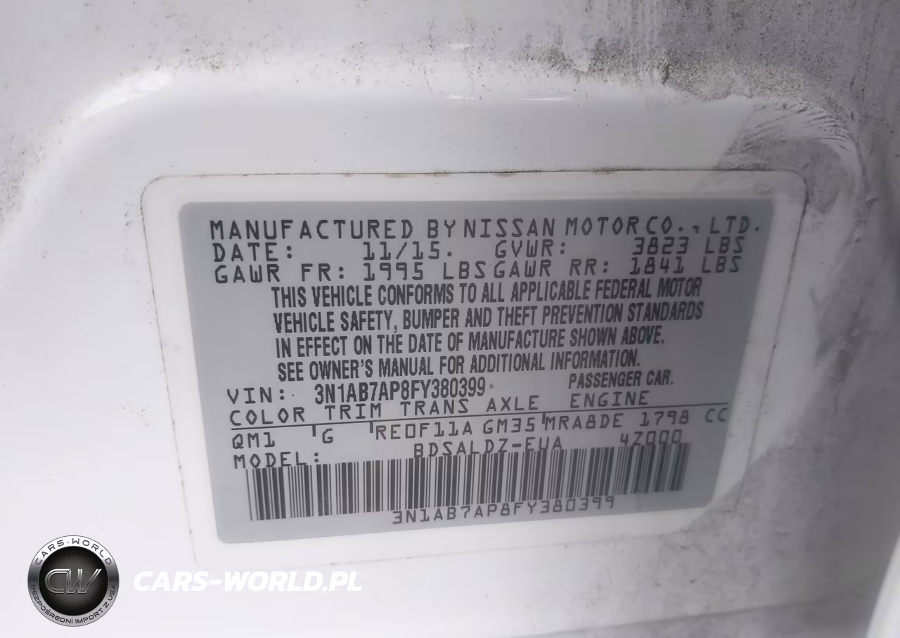 2015 Nissan Sentra Sv VIN:3N1AB7AP8FY380399 - 9
