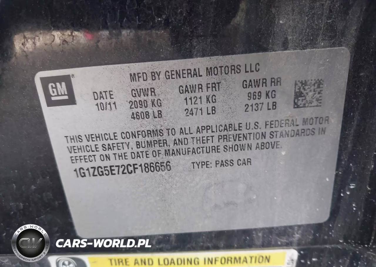 2012 Chevrolet Malibu 2Lz VIN:1G1ZG5E72CF186656 - 9