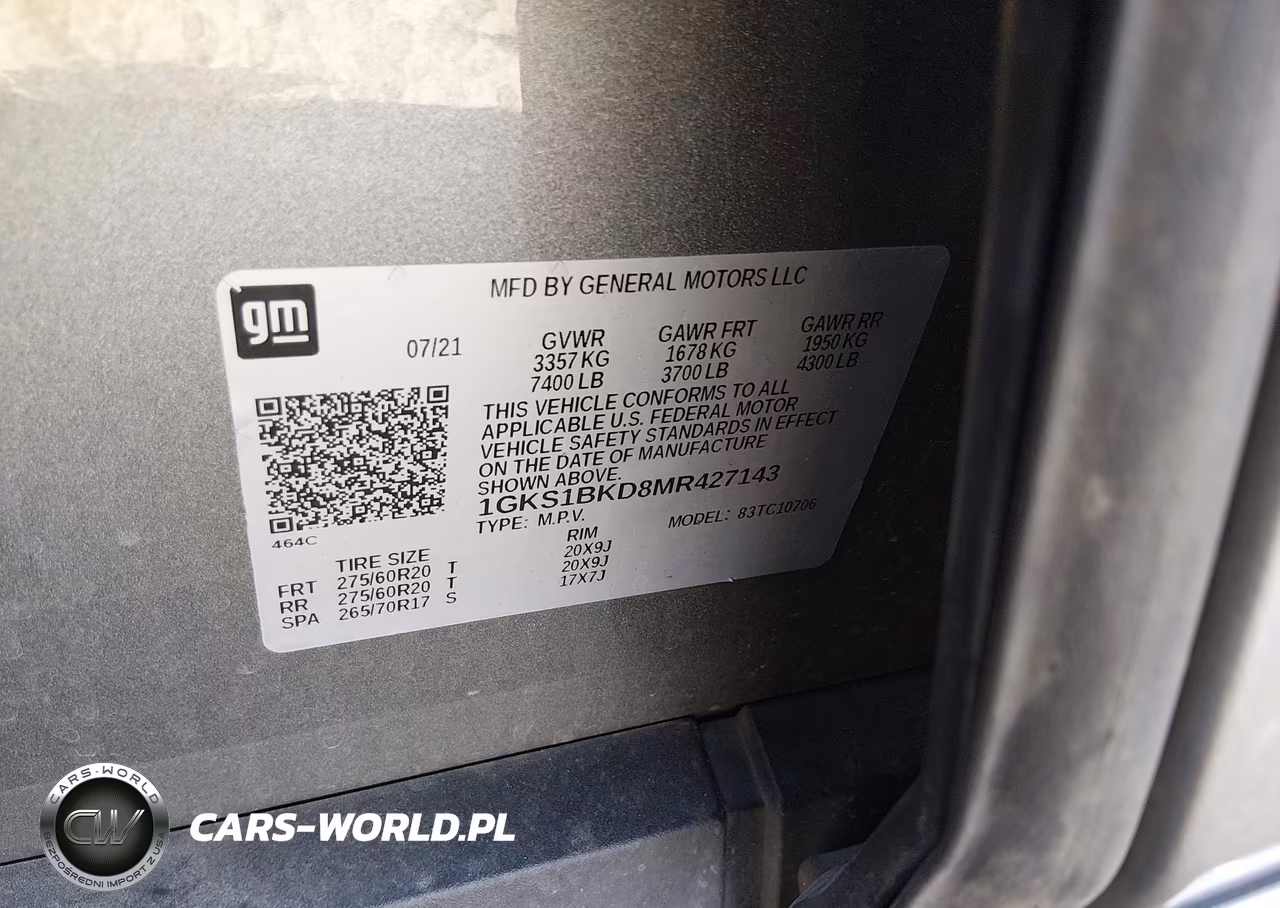 2021 GMC Yukon Slt VIN:1GKS1BKD8MR427143 - 9