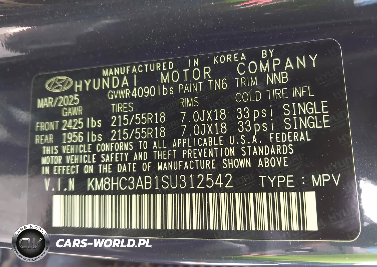 2025 Hyundai Kona Sel VIN:KM8HC3AB1SU312542 - 9