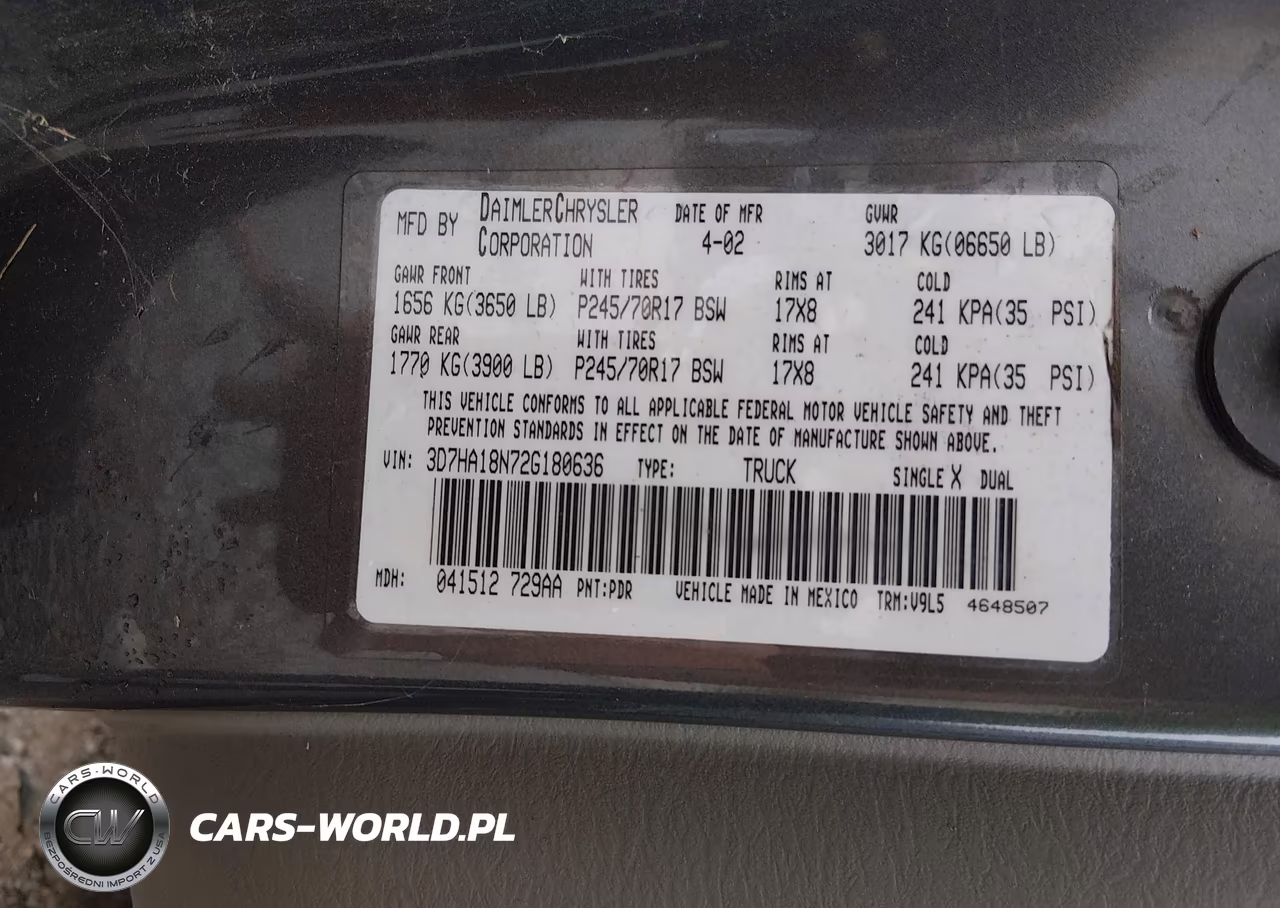 2002 Dodge Ram 1500 St VIN:3D7HA18N72G180636 - 9
