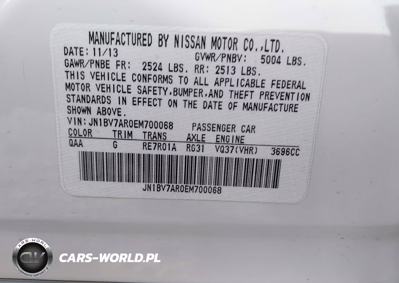 2014 Infiniti Q50 Premium VIN:JN1BV7AR0EM700068 - 9