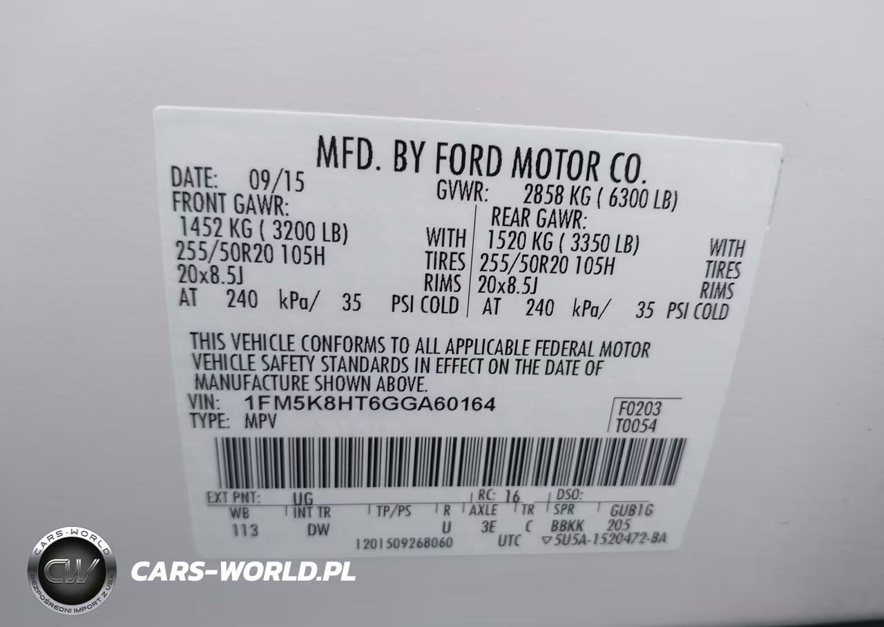 2016 Ford Explorer Platinum VIN:1FM5K8HT6GGA60164 - 9