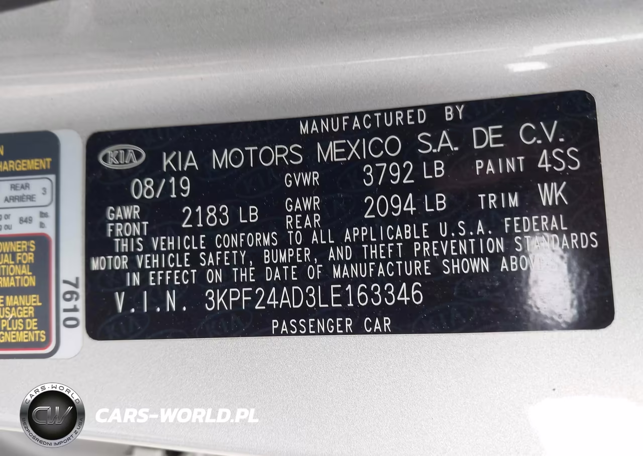 2020 Kia Forte Lxs VIN:3KPF24AD3LE163346 - 9