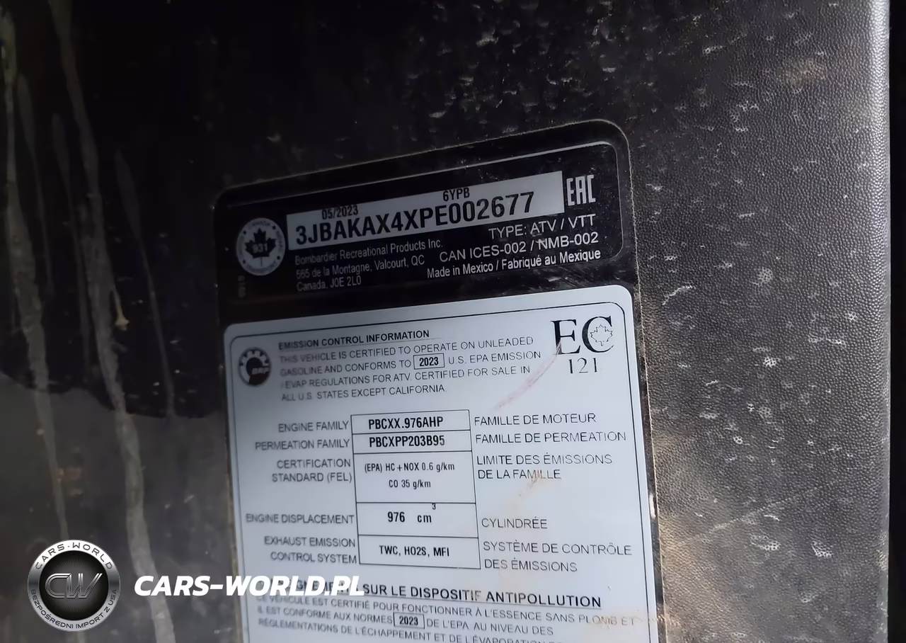2023 Can-Am Commander Xt 1000R-Xt-P 1000R VIN:3JBAKAX4XPE002677 - 10