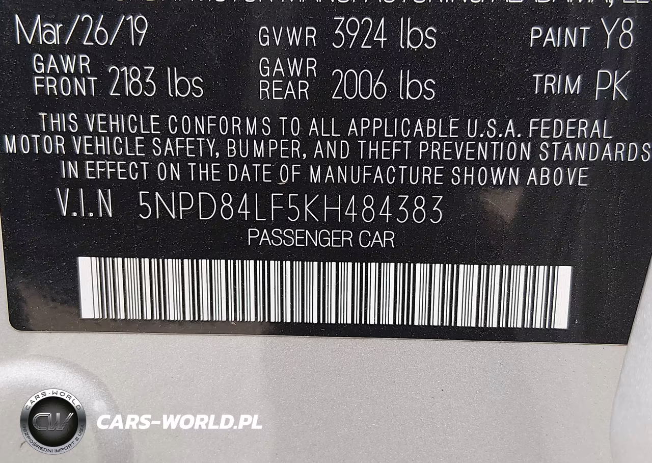 2019 Hyundai Elantra Value Edition VIN:5NPD84LF5KH484383 - 9