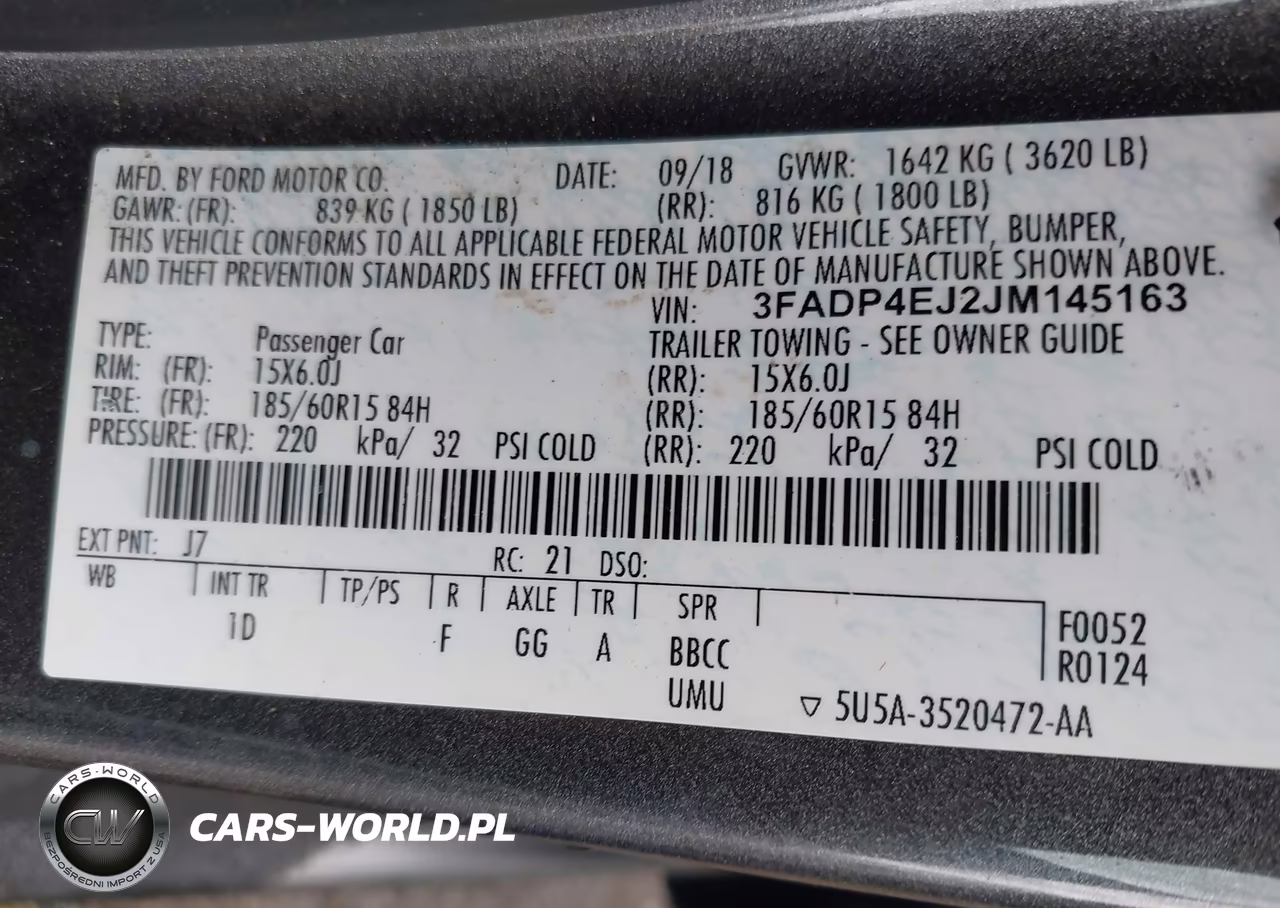 2018 Ford Fiesta Se VIN:3FADP4EJ2JM145163 - 9