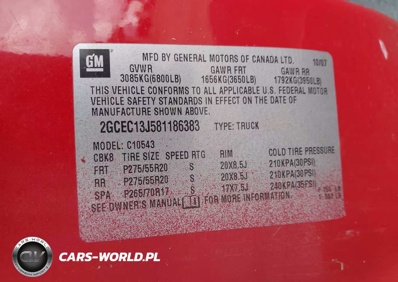 2008 Chevrolet Silverado 1500 Lt1 VIN:2GCEC13J581186383 - 9