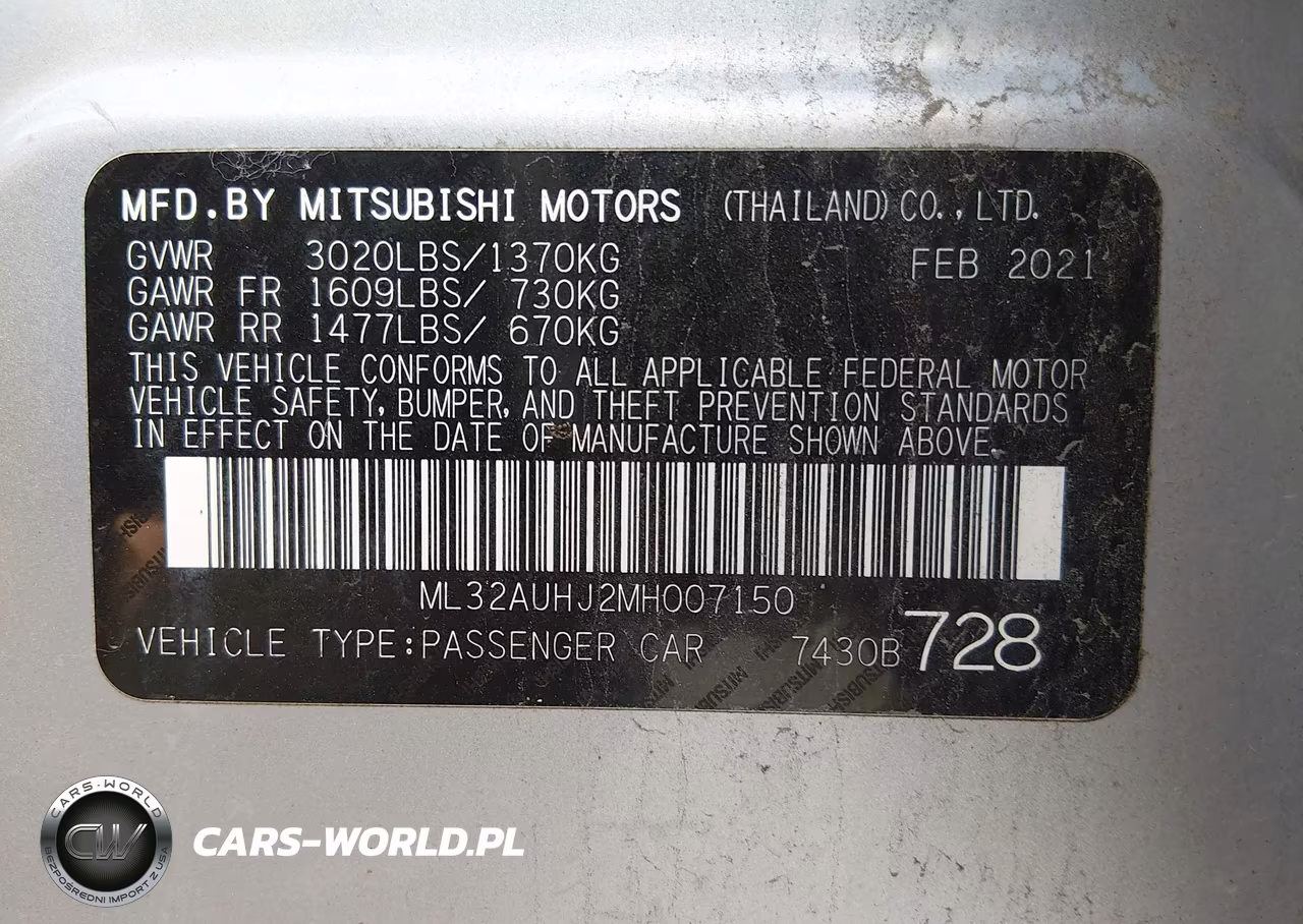 2021 Mitsubishi Mirage Carbonite Edition-Es-Le VIN:ML32AUHJ2MH007150 - 9