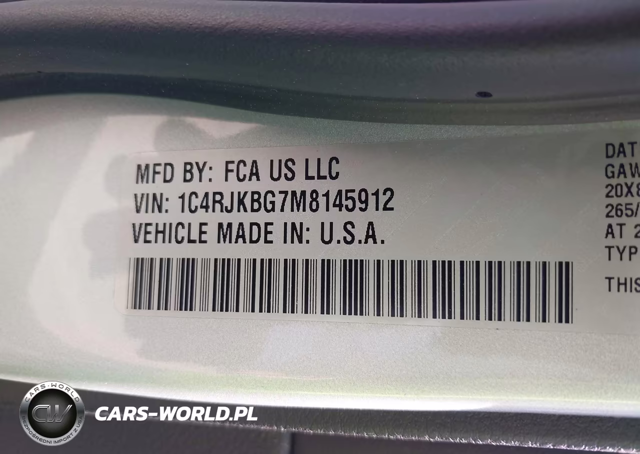 2021 Jeep Grand Cherokee L Limited 4X4 VIN:1C4RJKBG7M8145912 - 9
