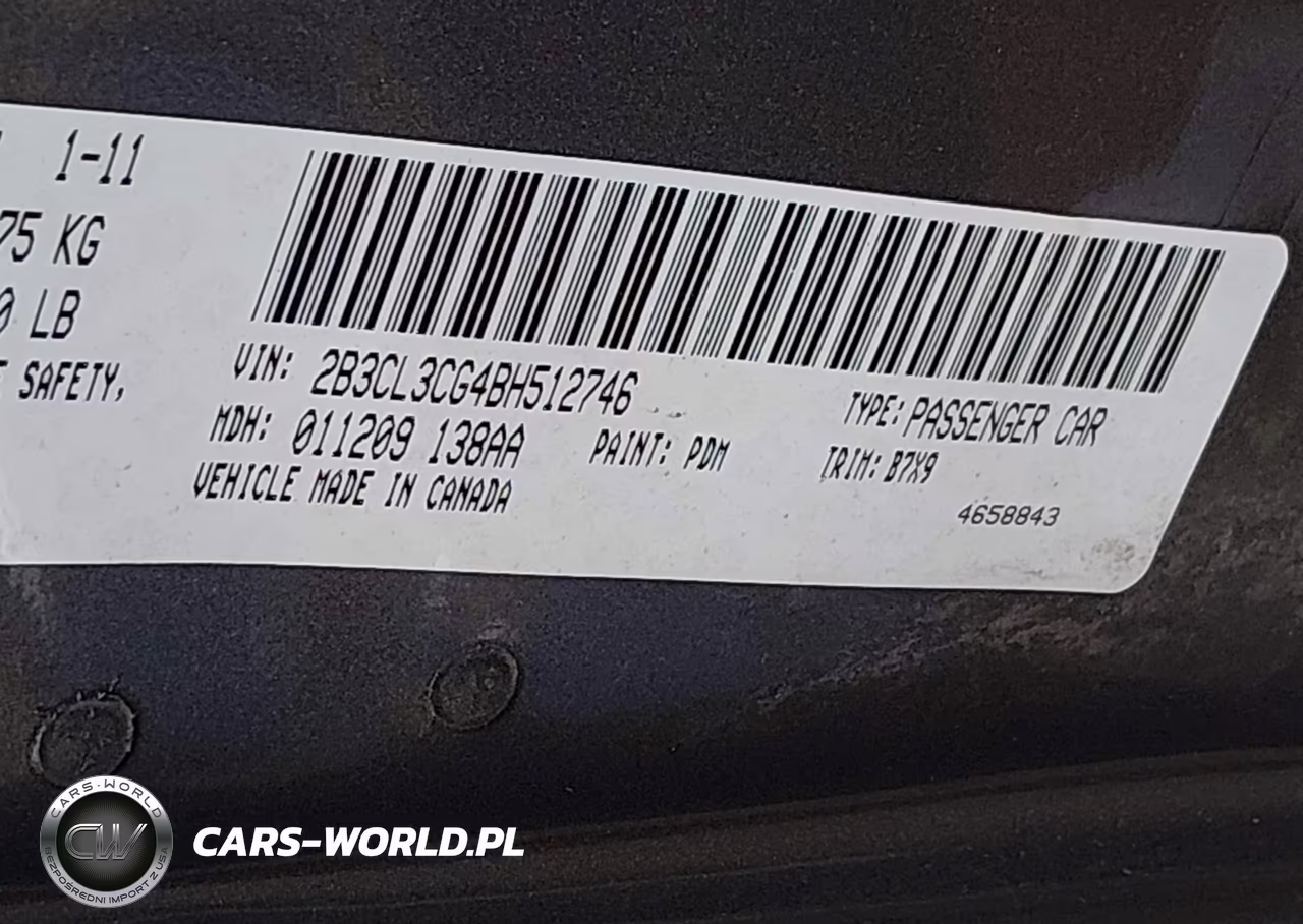 2011 Dodge Charger VIN:2B3CL3CG4BH512746 - 9
