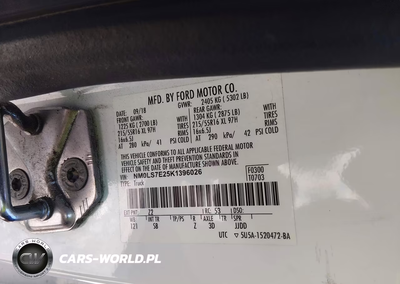 2019 Ford Transit Connect Xl VIN:NM0LS7E25K1396026 - 9