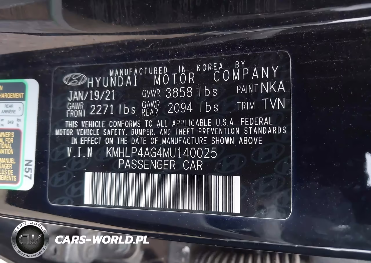 2021 Hyundai Elantra Limited VIN:KMHLP4AG4MU140025 - 9
