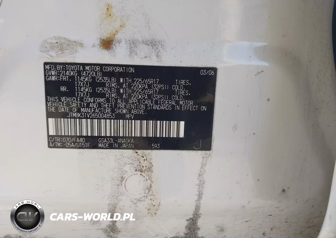 2006 Toyota Rav4 Limited V6 VIN:JTMBK31V265004853 - 9