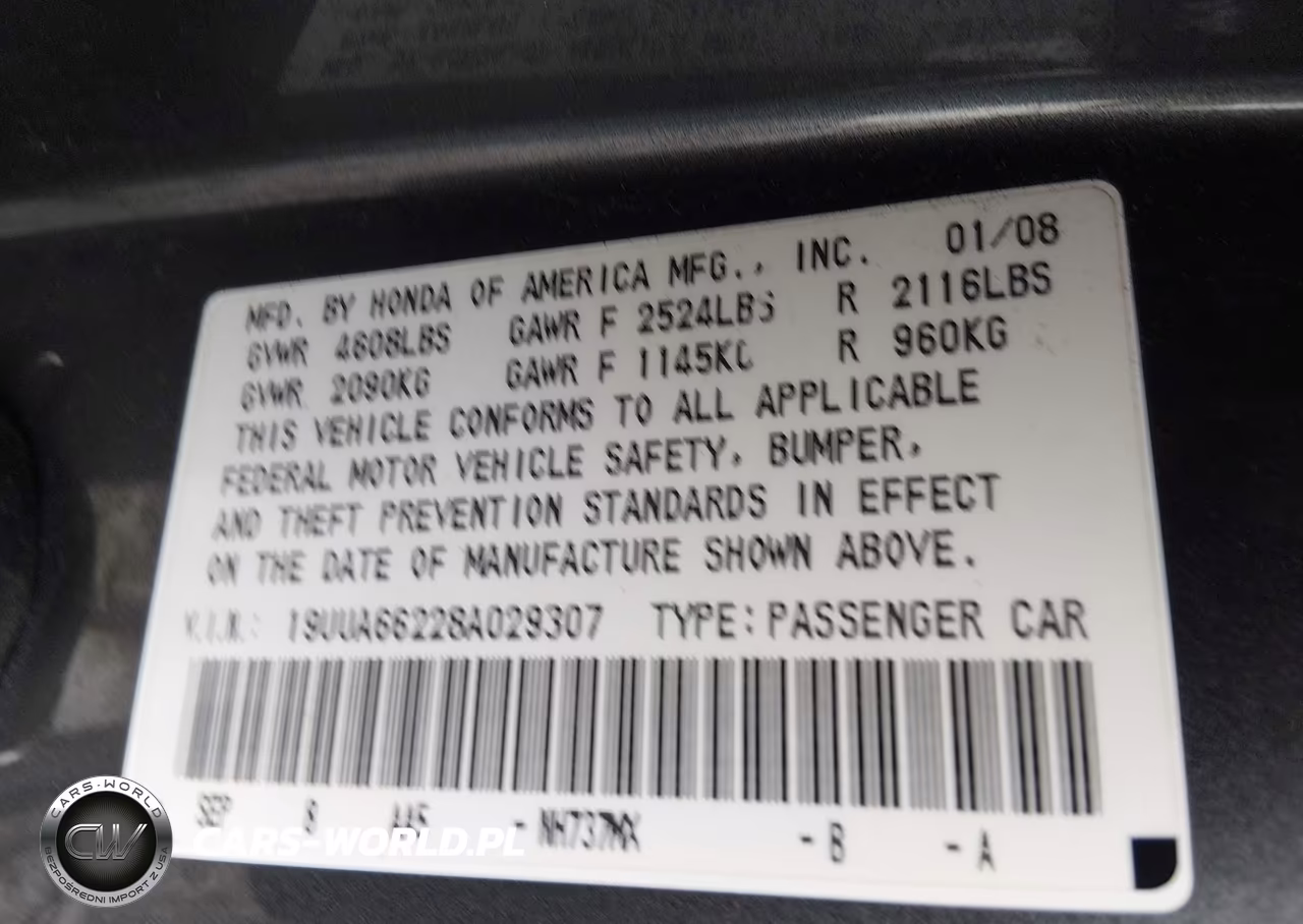 2008 Acura Tl 3.2 VIN:19UUA66228A029307 - 9