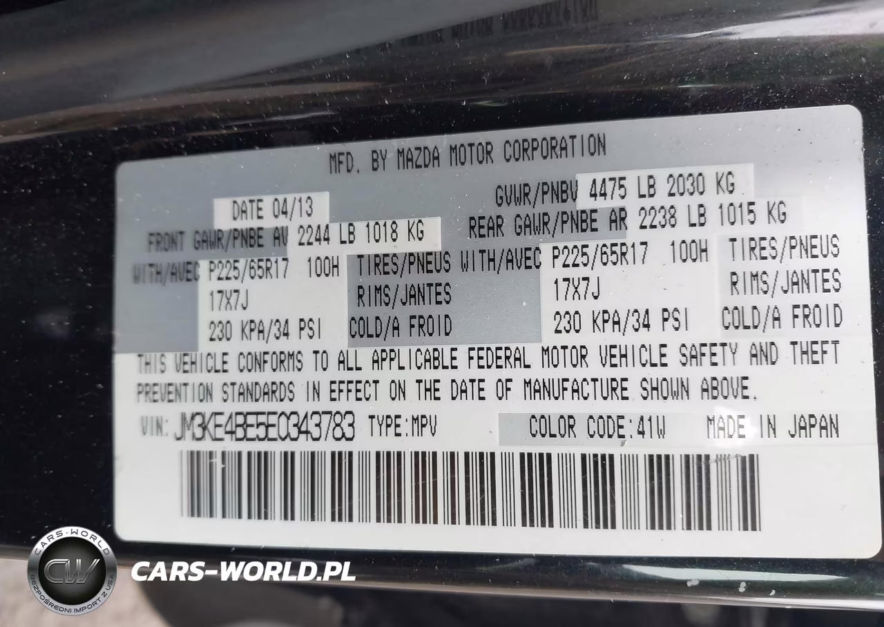 2014 Mazda Cx-5 Sport VIN:JM3KE4BE5E0343783 - 9