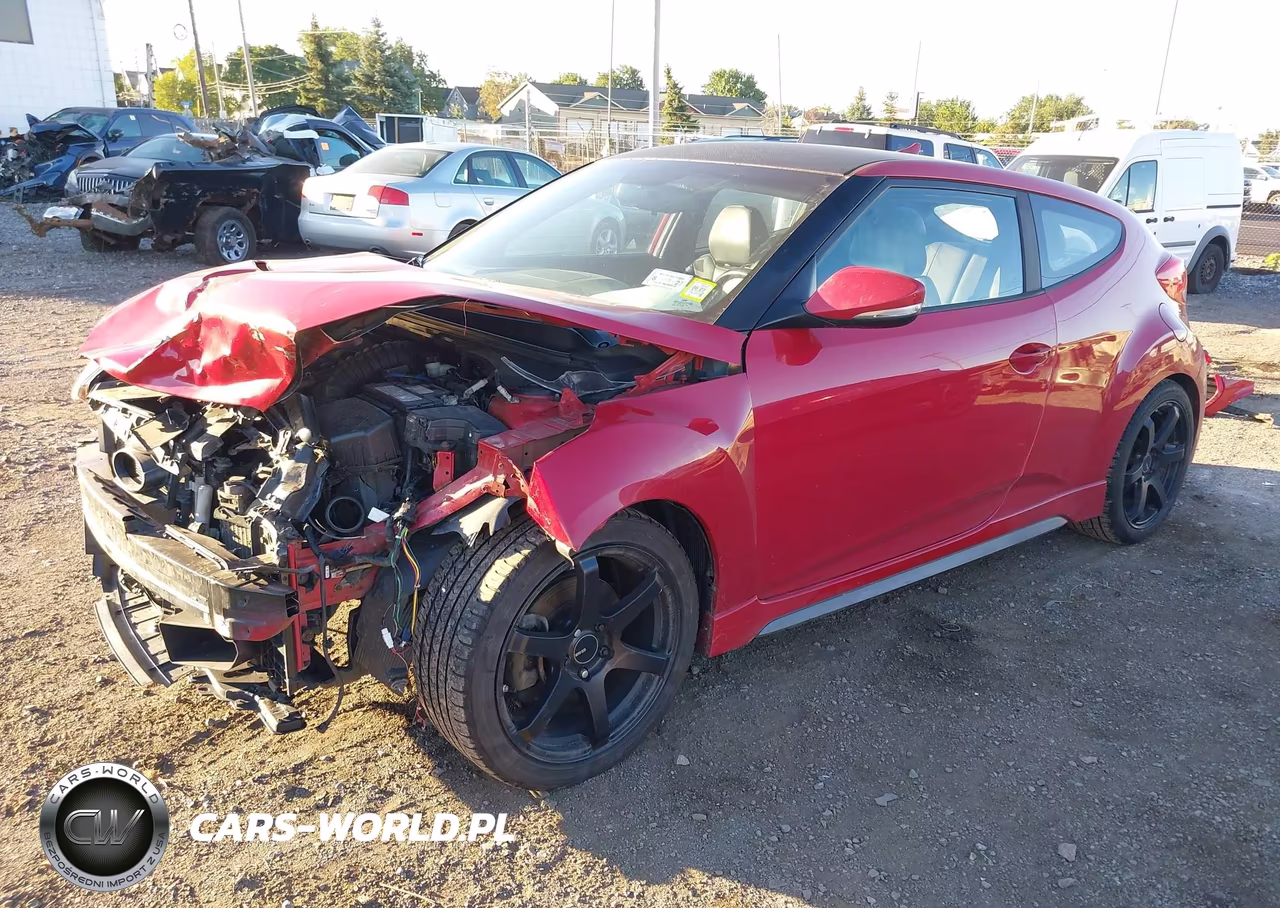 2015 Hyundai Veloster Turbo VIN:KMHTC6AE9FU233390 - 2
