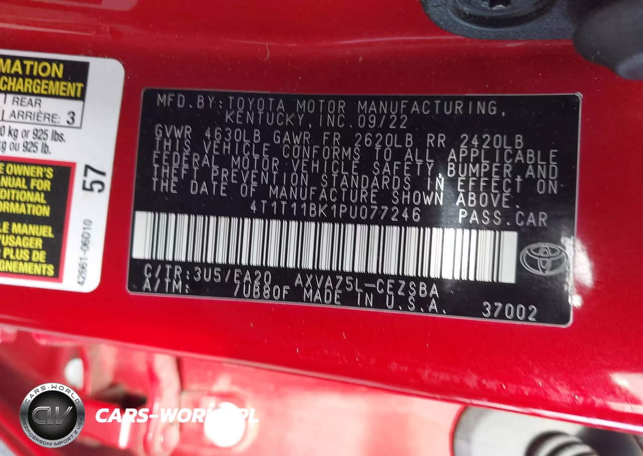 2023 Toyota Camry Se Awd VIN:4T1T11BK1PU077246 - 9