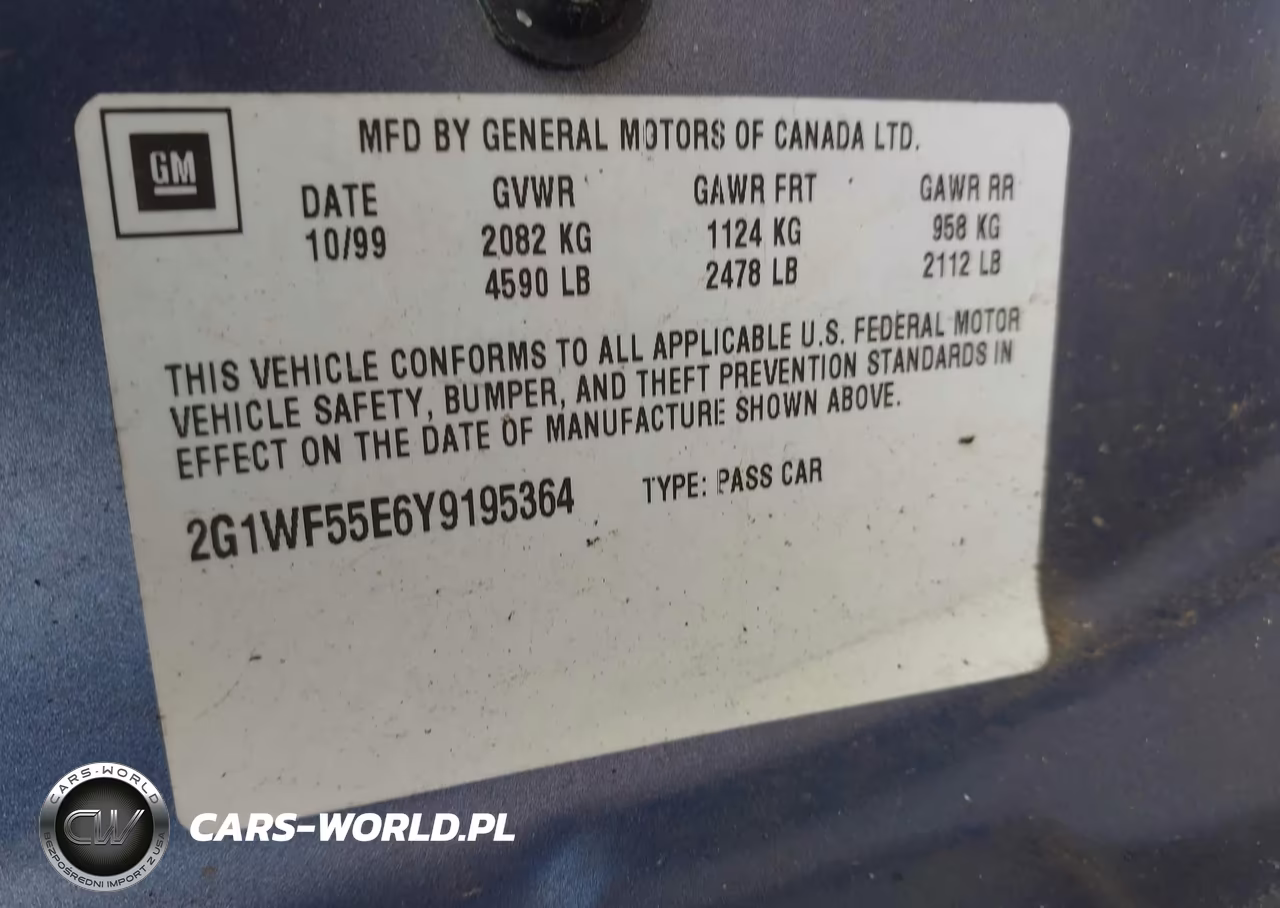 2000 Chevrolet Impala VIN:2G1WF55E6Y9195364 - 9