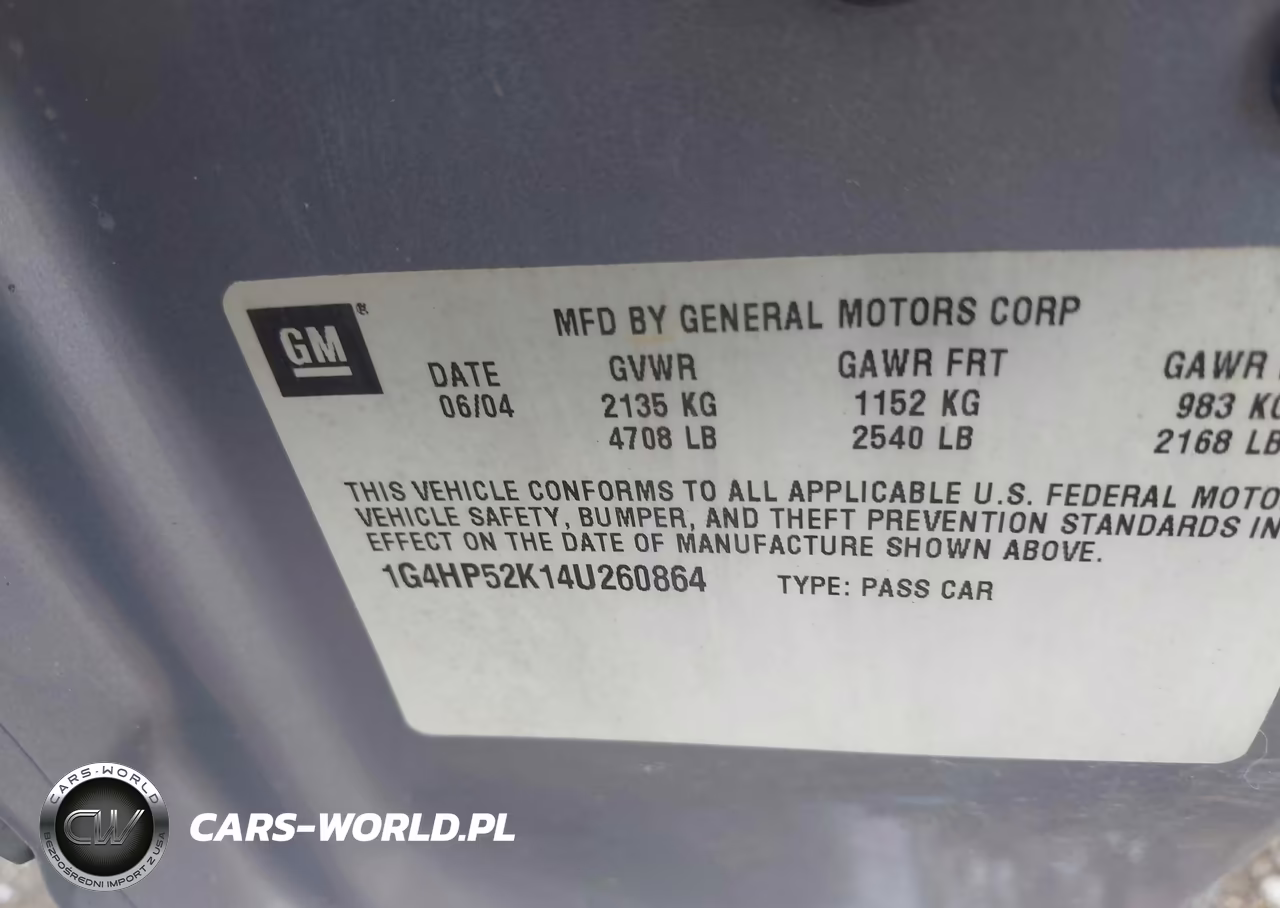 2004 Buick Lesabre Custom VIN:1G4HP52K14U260864 - 9