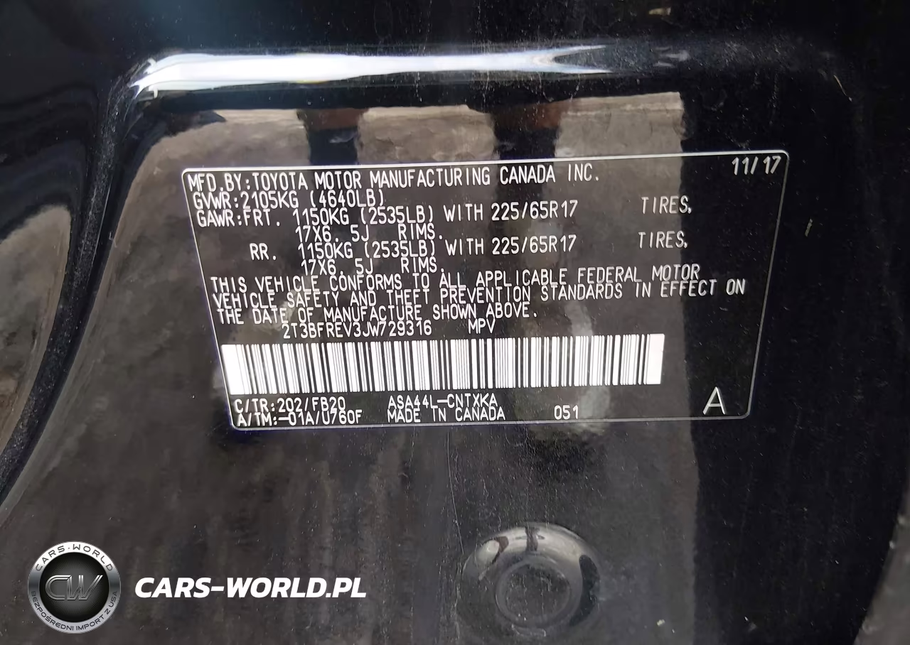 2018 Toyota Rav4 Le VIN:2T3BFREV3JW729316 - 9