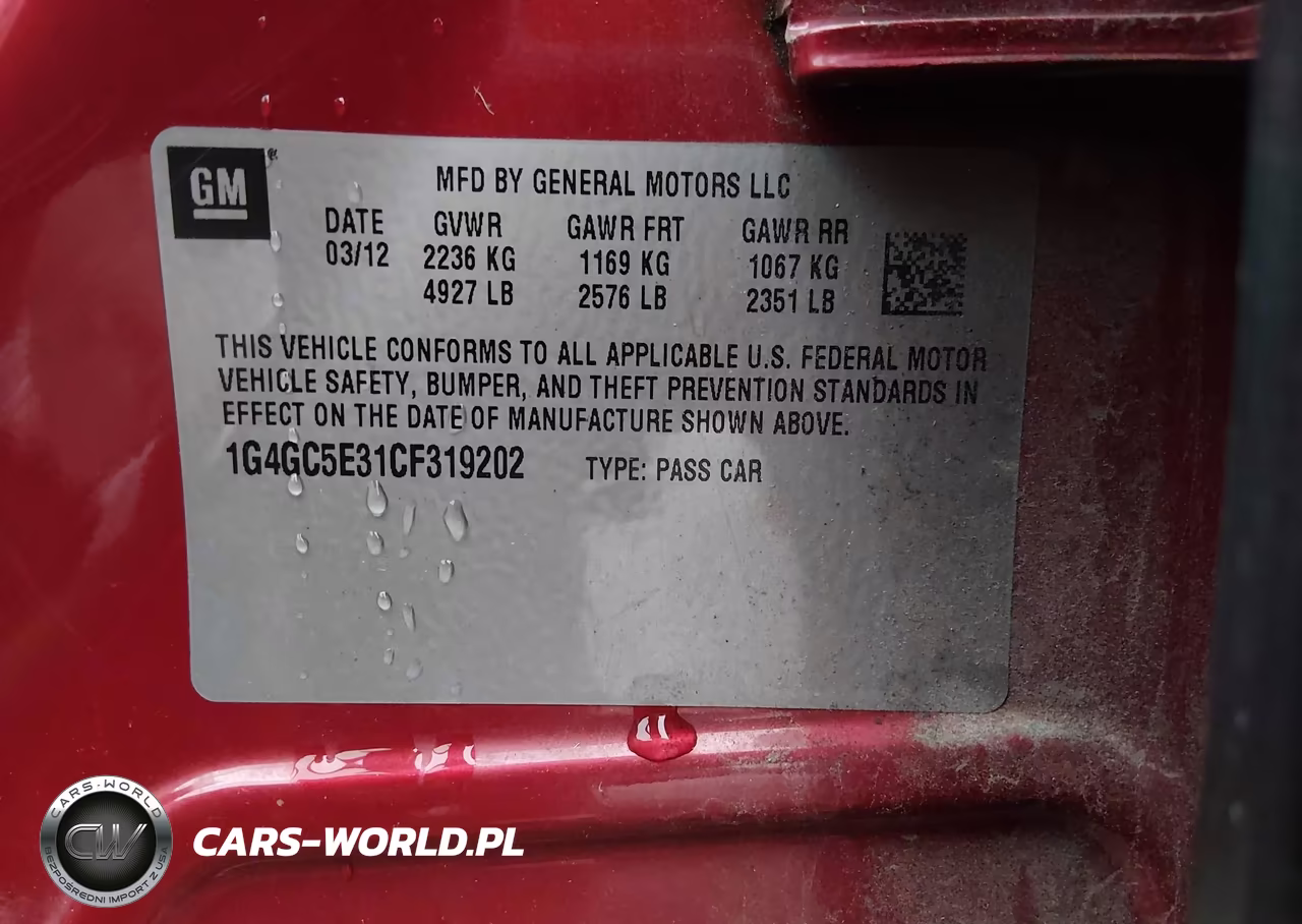 2012 Buick Lacrosse Leather Group VIN:1G4GC5E31CF319202 - 9