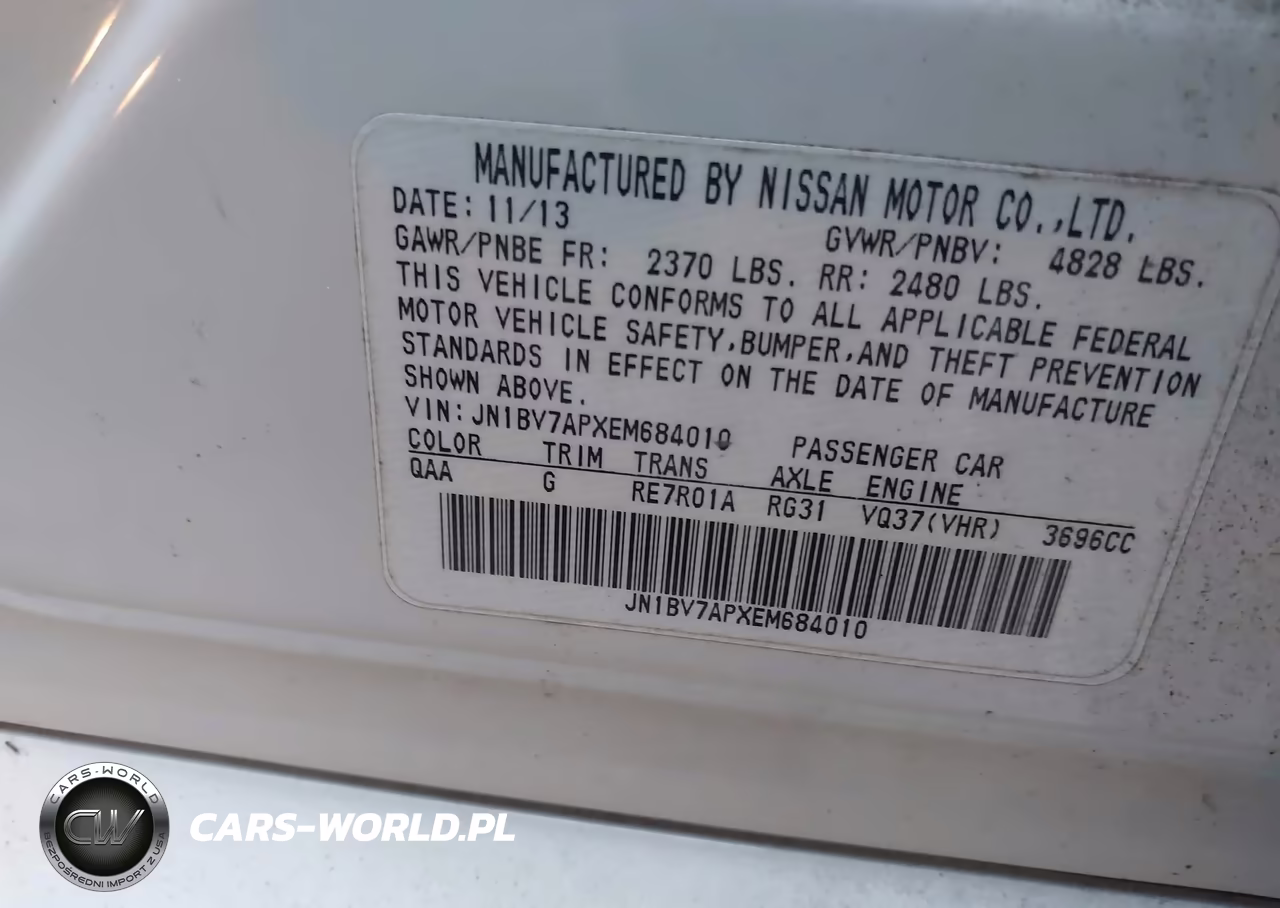 2014 Infiniti Q50 Premium-Sport VIN:JN1BV7APXEM684010 - 9
