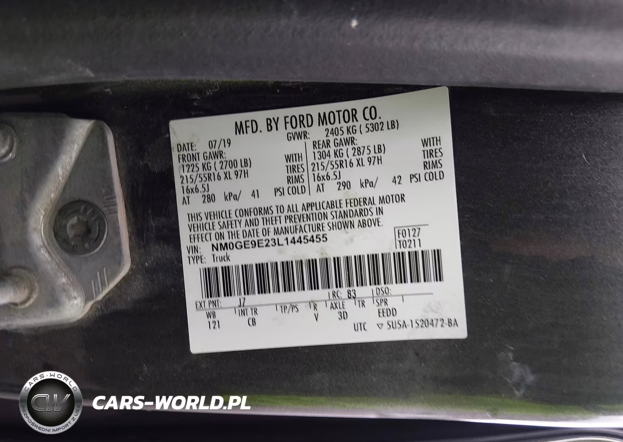 2020 Ford Transit Connect Xl Passenger VIN:NM0GE9E23L1445455 - 9