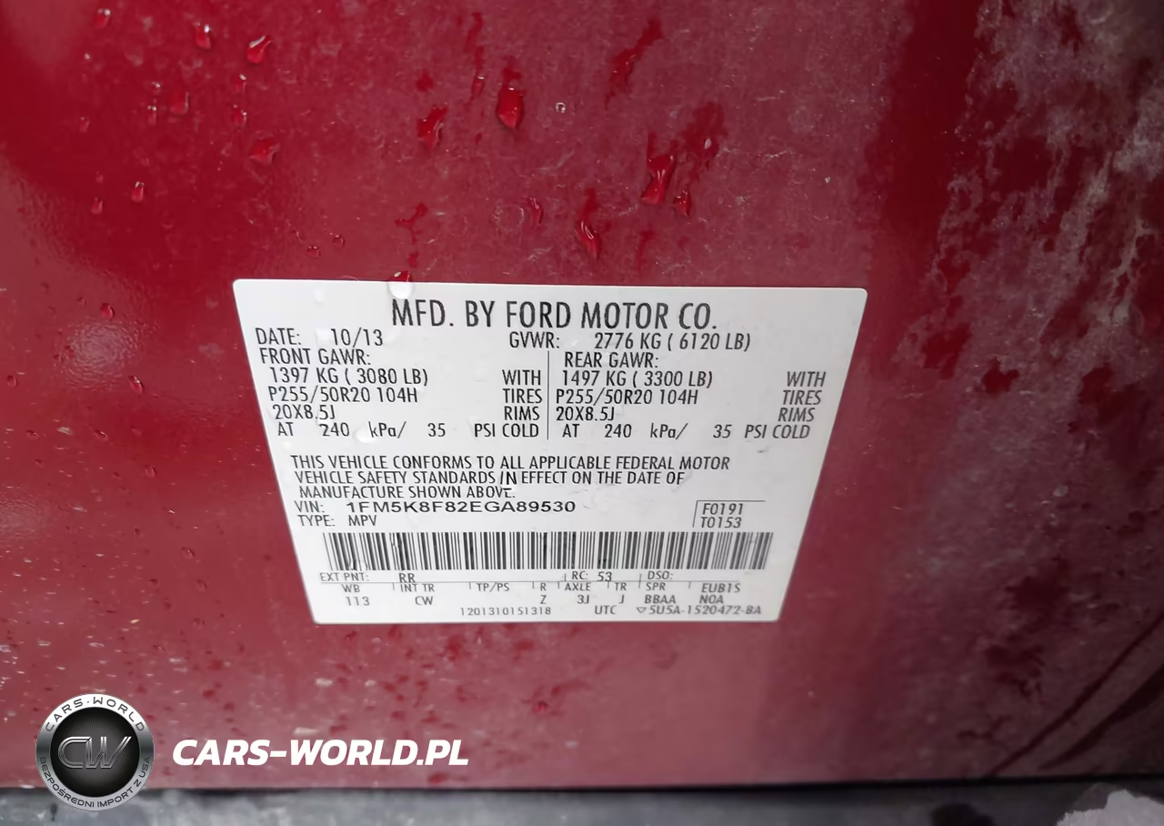 2014 Ford Explorer Limited VIN:1FM5K8F82EGA89530 - 9